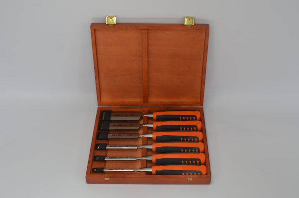 Bahco 6 Piece Chisel set in a Wooden Box
