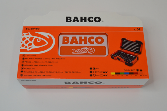 Bahco 59/S54BC Colour-Coded Bit Set